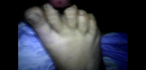  footjob sleeping amateur wife 46